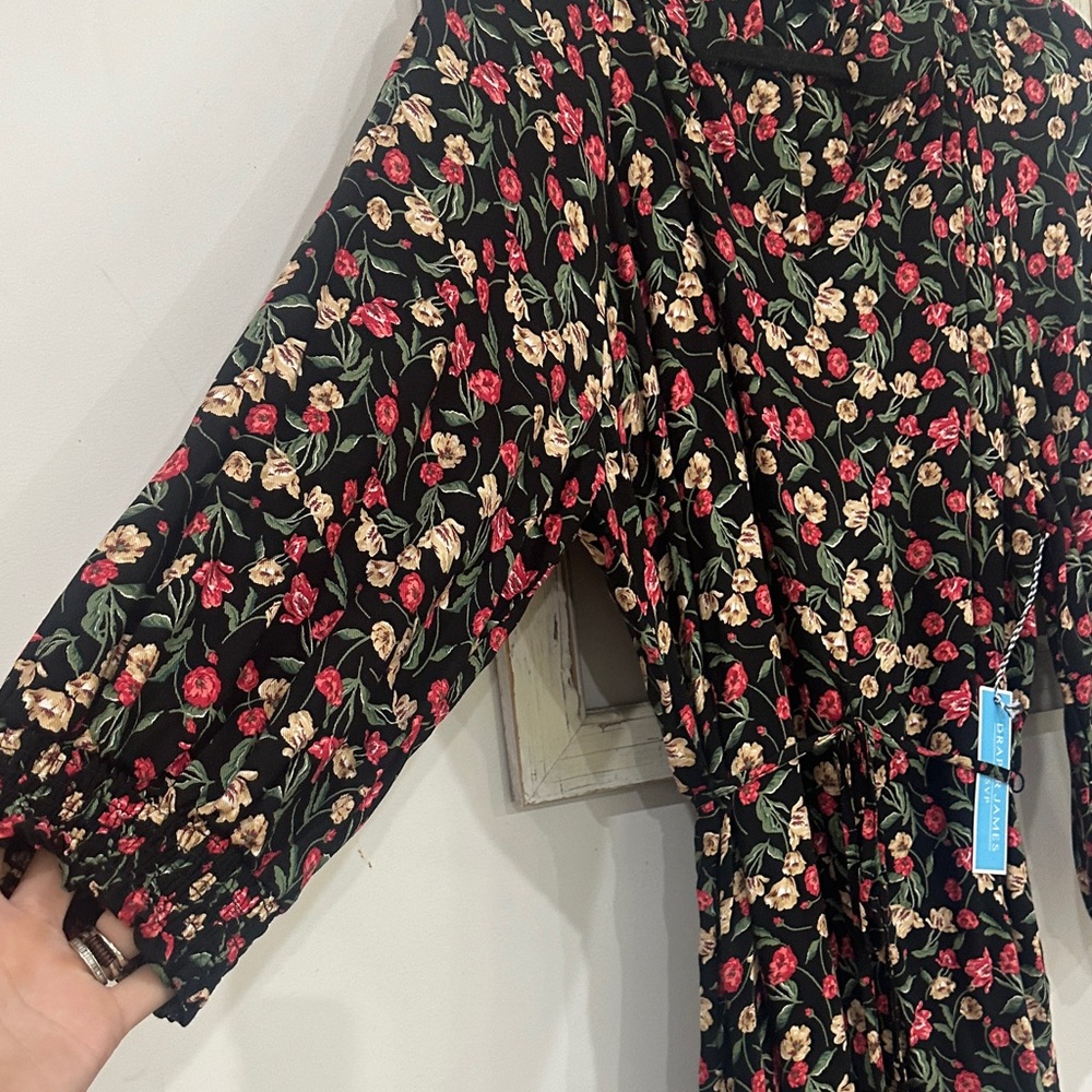 Draper James Black Floral Dress - Picture 3 of 5